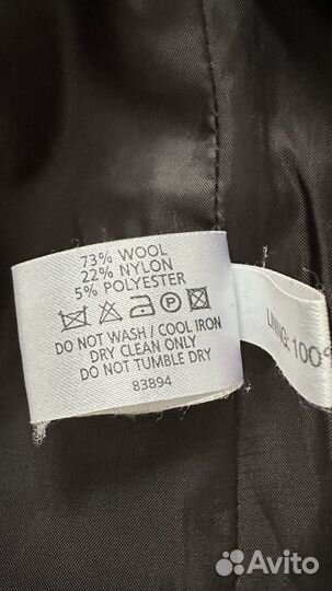 Пальто женское шерстяное демисезонное