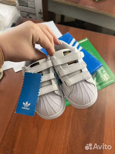 Кроссовки детские adidas superstar размеры 22-32