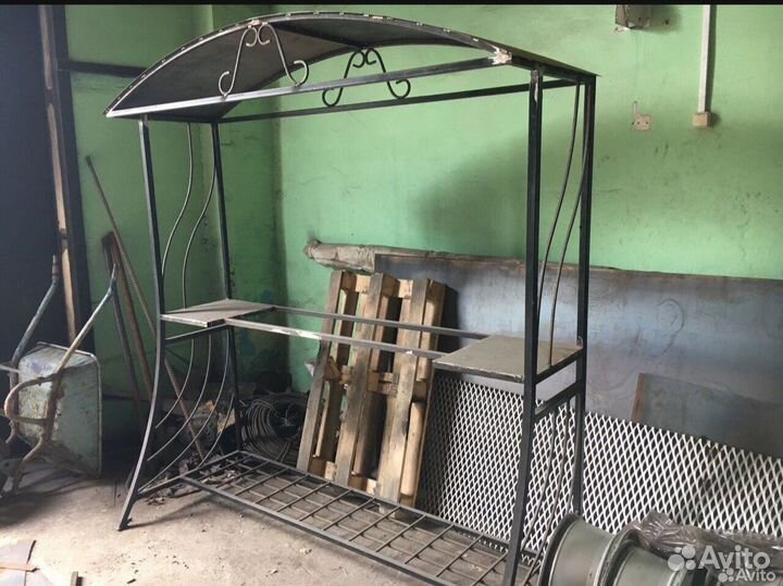 Мангал с крышей