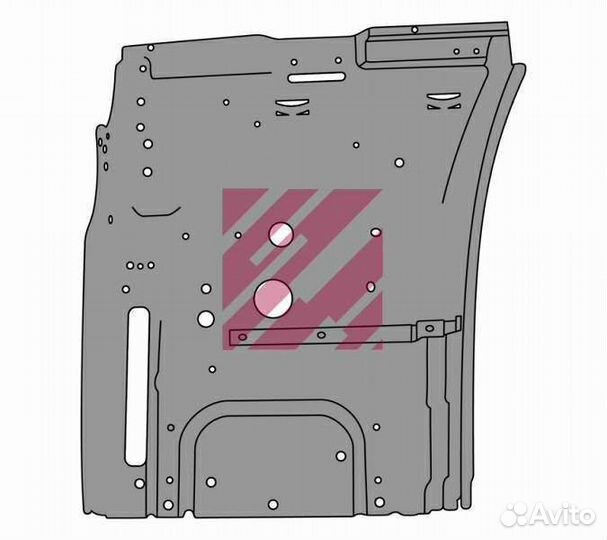 Панель крепления подножек левая Scania CP/CR