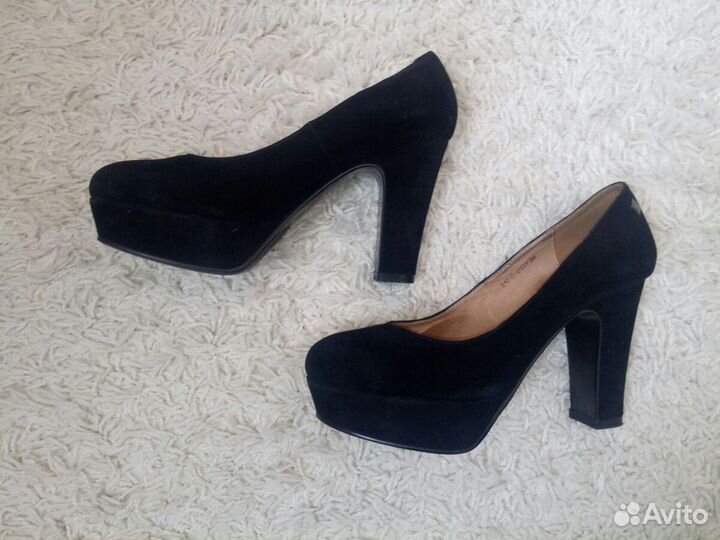 Замшевые туфли