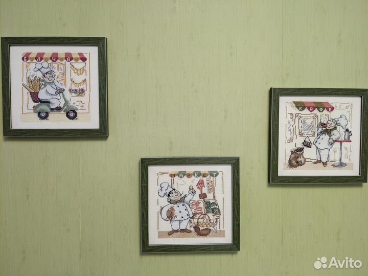 Картина вышитая крестом ручная работа