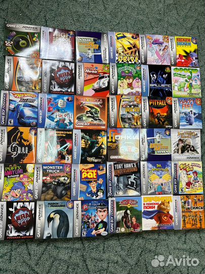 Картриджи для game boy advance sp