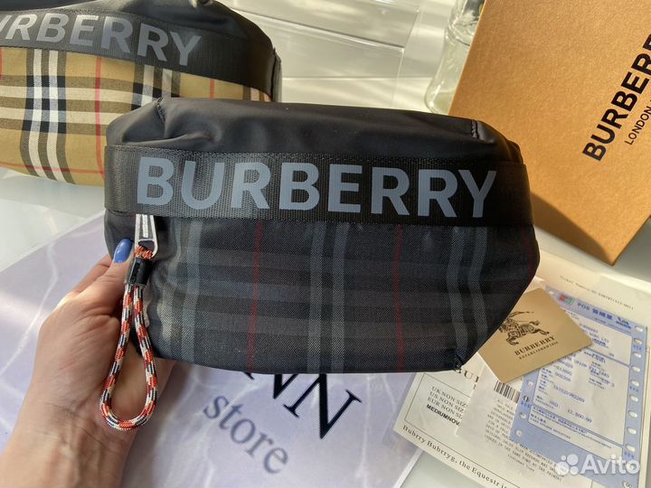 Поясная сумка burberry новая