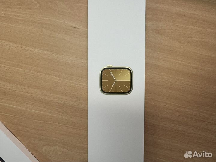 Часы apple watch 9 45 mm stainless steel gold