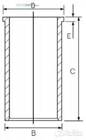 Гильза d89 1402721000 goetze