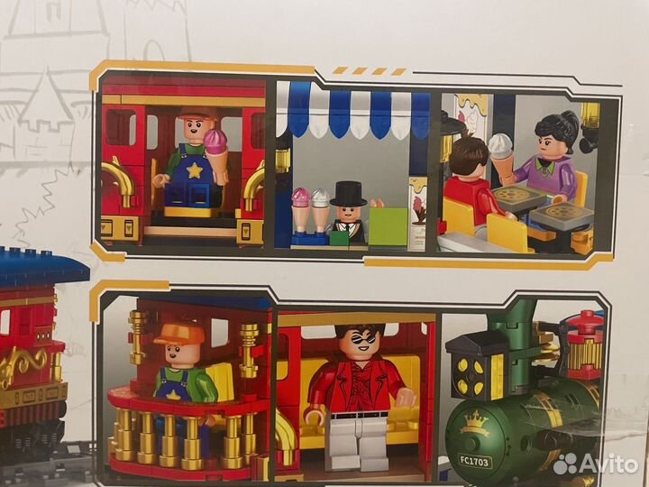 Конструктор Экскурсионный Ретро поезд 1703