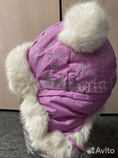 Шапка зимняя для девочки 52