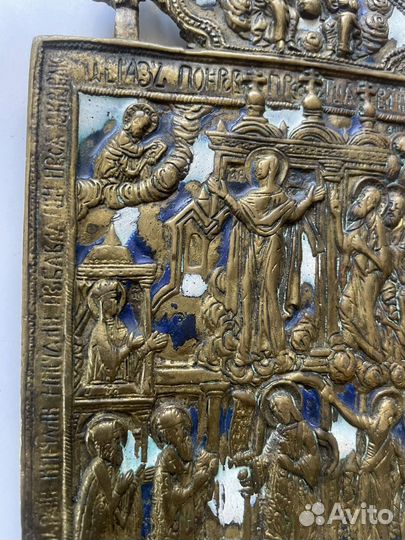 Икона Покров. Старинная