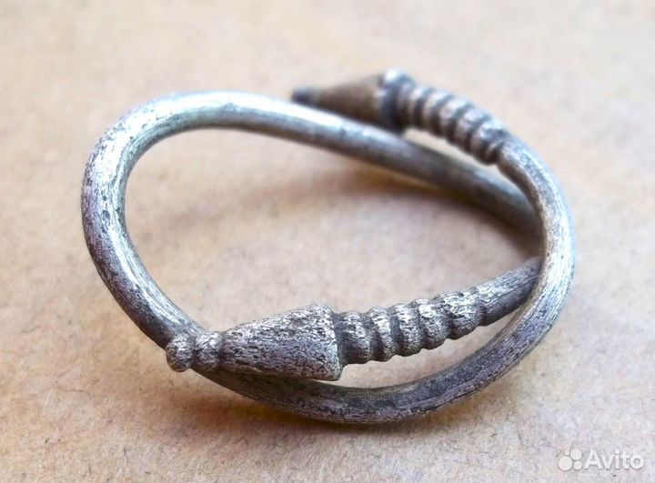 Антика Серьга Височник подарок Серебро