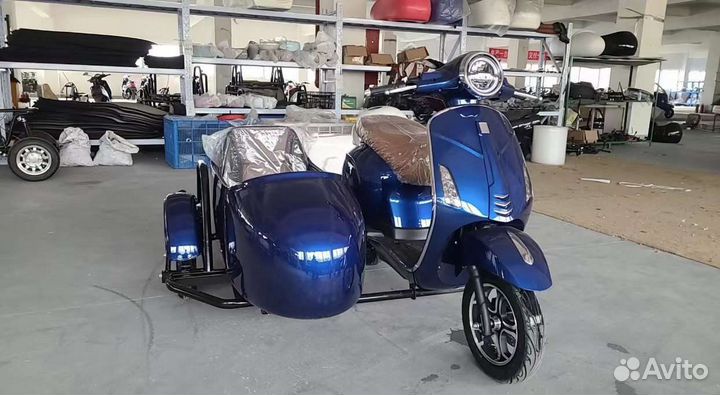 Электробайк Электроскутер с люлькой мопед