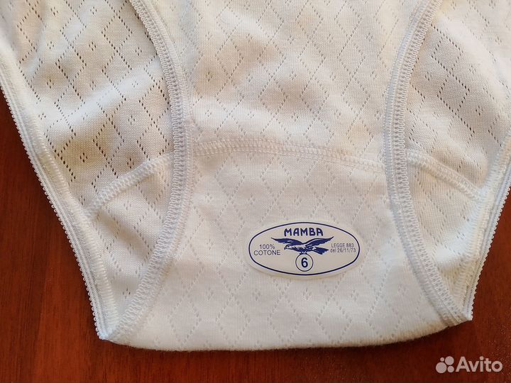 Жеские трусы высокой посадки 100% хлопок Разм.6 Ит