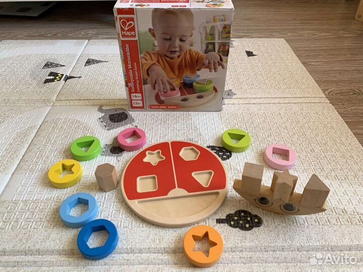 Развивающие деревянные игрушки пакетом