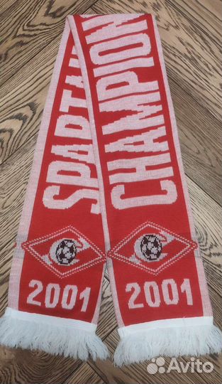 Шарф футбольный фк Спартак Москва лч 2001 г