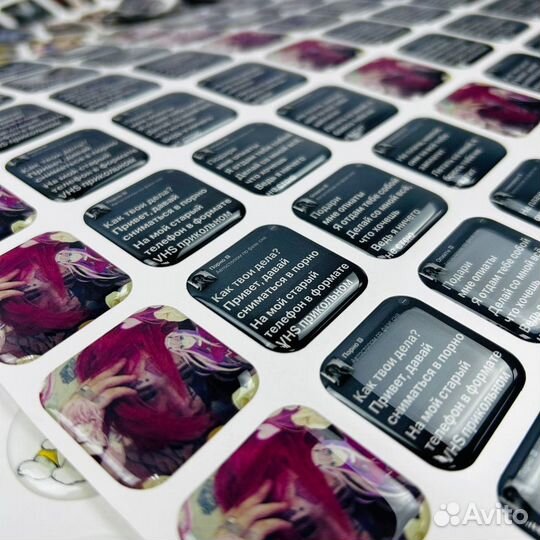 3D наклейки стикеры с Вашим дизайном