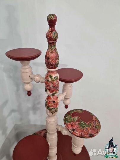 Подставка для цветов напольная винтаж/прованс