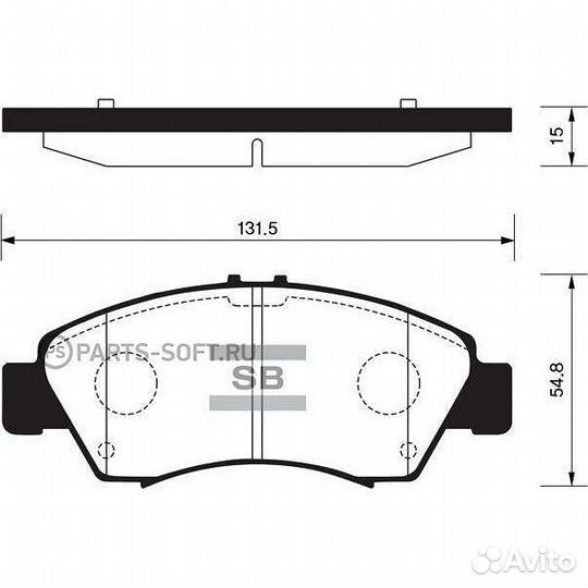 Колодки дисковые Sangsin SP2032