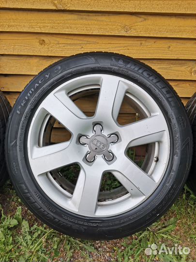 Литые диски r17 5x112 с резиной бу