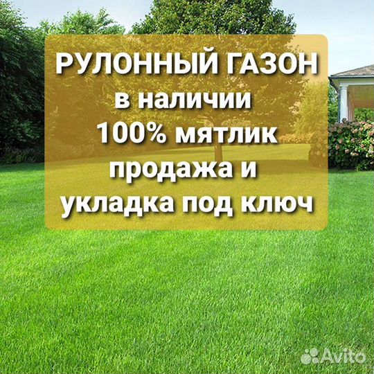 Рулонный газон под ключ и обслуживание