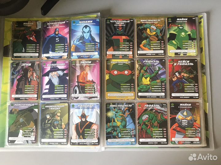 Коллекция карточек черепашки ниндзя