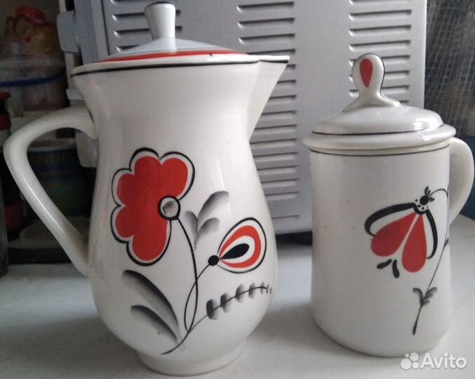 Кувшин и кружка Старая гжель СССР