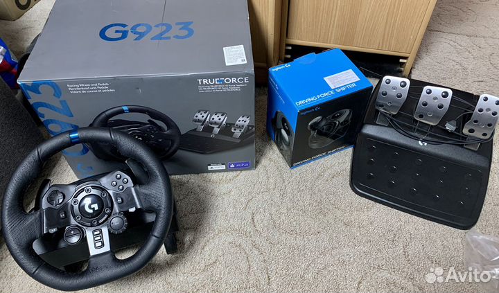 Руль logitech G923 +кпп