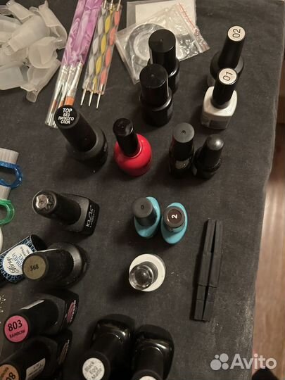 Для маникюра набор с лампой, гель лак