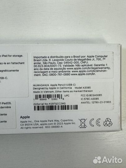 Стилус apple pencil