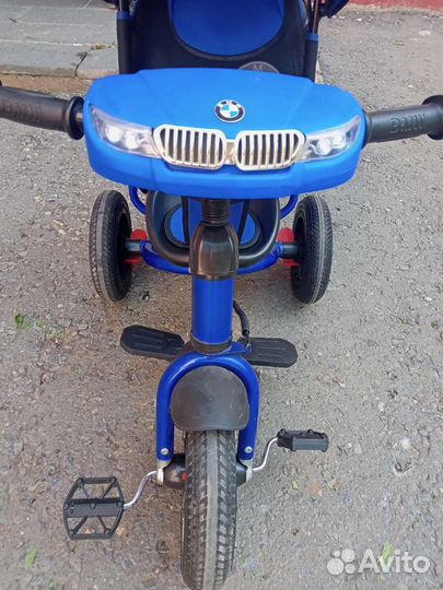 Детский трехколесный велосипед bmw