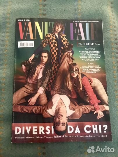Maneskin журнал Vanity Fair на итальянском языке