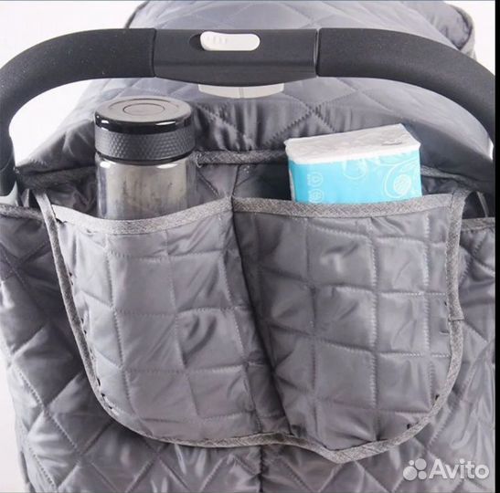 Универсальный утепленный дождевик на коляску