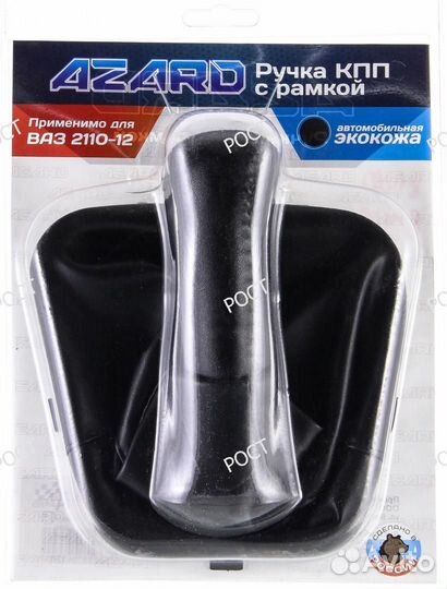 Чехол+ручка кпп ваз 2110-12, Рамка винил (черный)