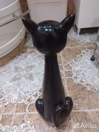 Фигура кота керамическая