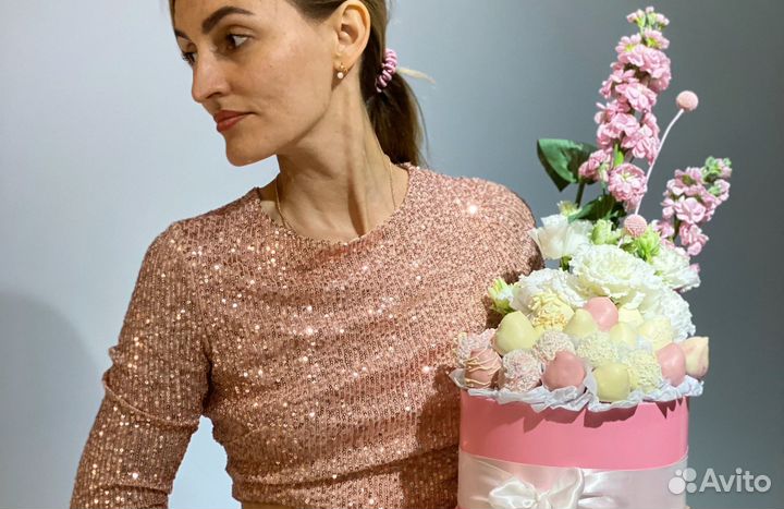 Букет из клубники в шоколаде