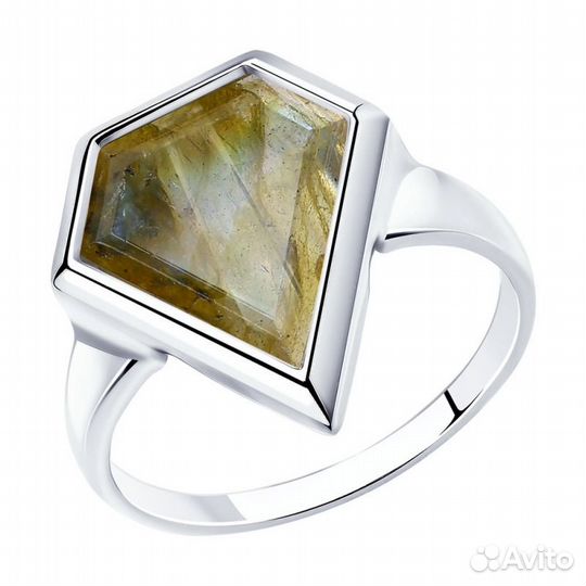 Серебряное Кольцо Лабрадорит