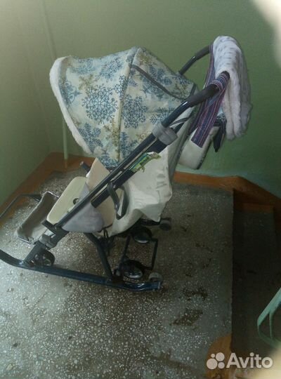 Детские санки коляска