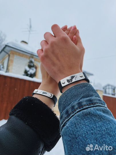 Парные браслеты с гравировкой