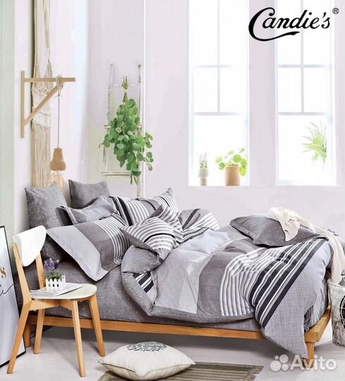 Постельное белье Каролина с евро простыней