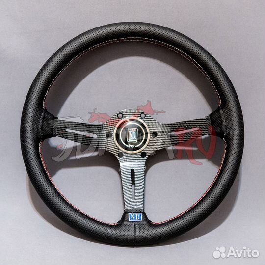 Руль спортивный Nardi под карбон - 350мм / вынос