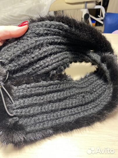 Повязка на голову норковая