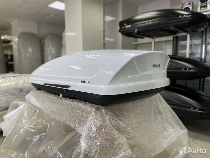 Автобокс Voyage 440л 175см цвет Белый глянец