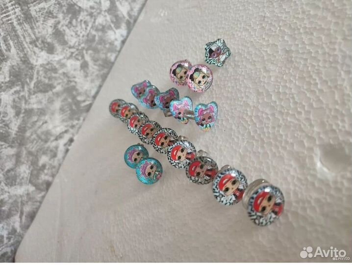 Косметика, колечки детские