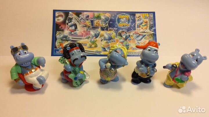 Киндер сюрприз Бегемоты на дискотеке