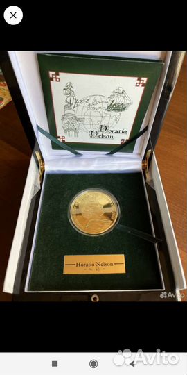 Золотая монета 5 унций (155.5 грамм)