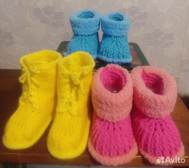 Пинетки вязаные, детская обувь, подарок, одежда