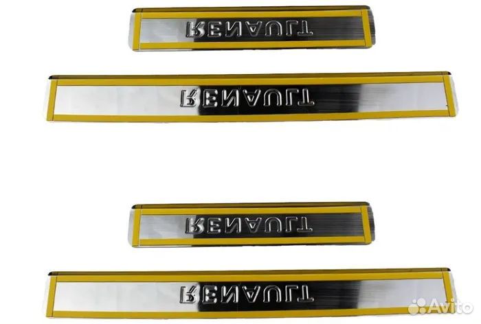 Накладки на пороги Рено Сандеро с 2013 г