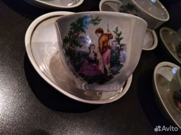 Чашки кофейные с блюдцами советских времен