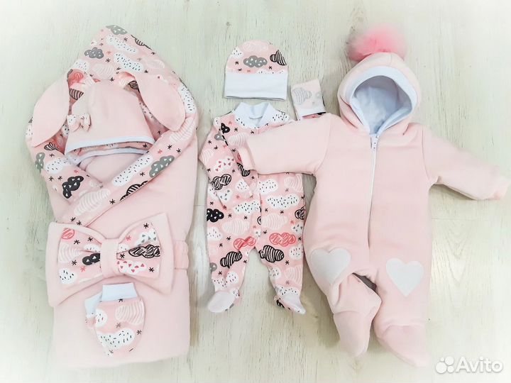 Комплект на выписку зима (осень) для девочки