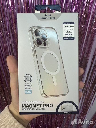 Чехол на iPhone 13 pro max прозрачный