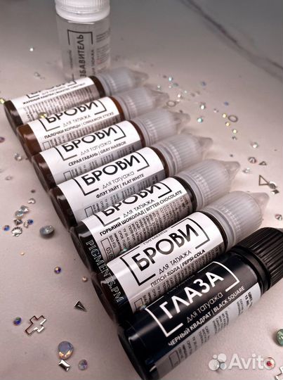 Пигменты Брови, Губы, Брови+ от Анны Куцеволовой